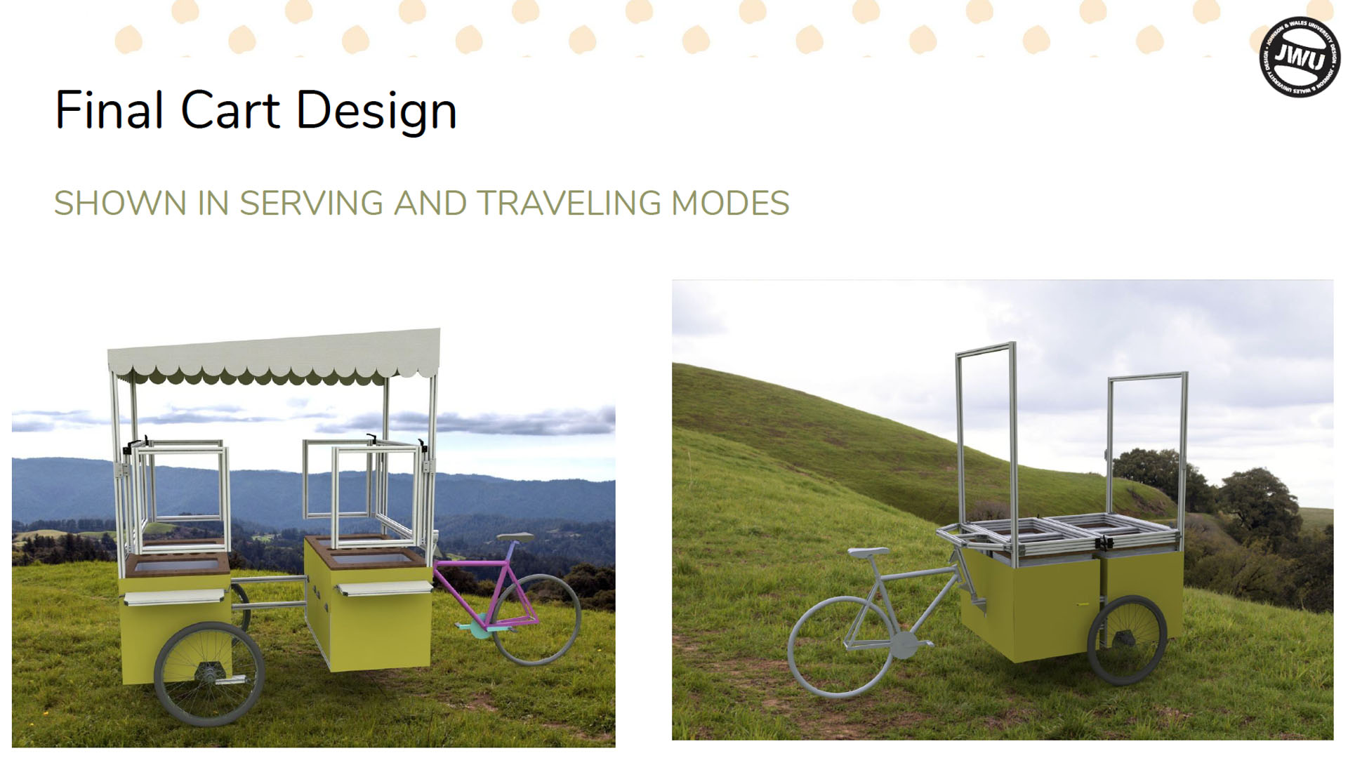 This is the final cart designs the group presented to the clients in June.