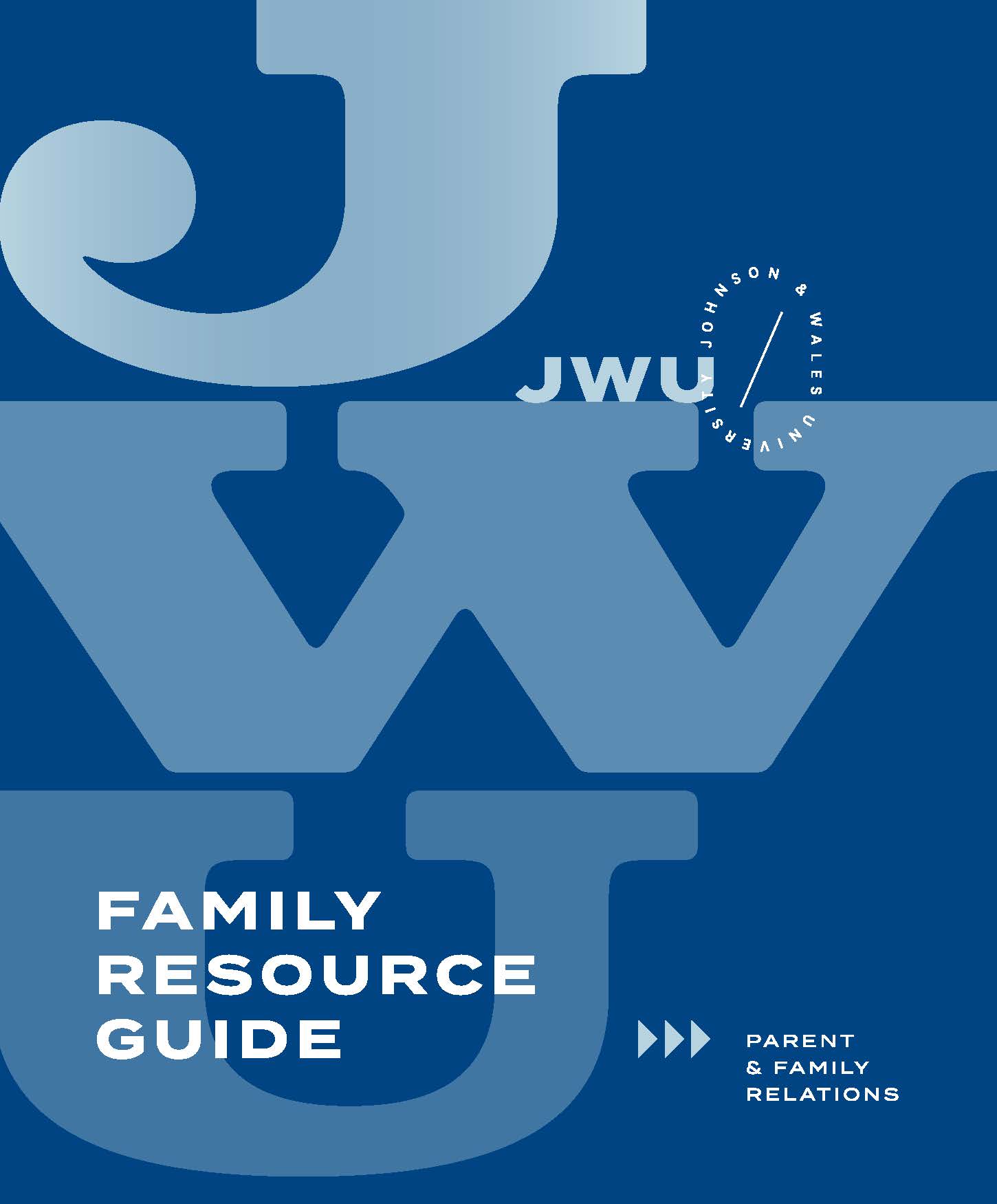 graphic: cover of the JWU Family Resource Guide