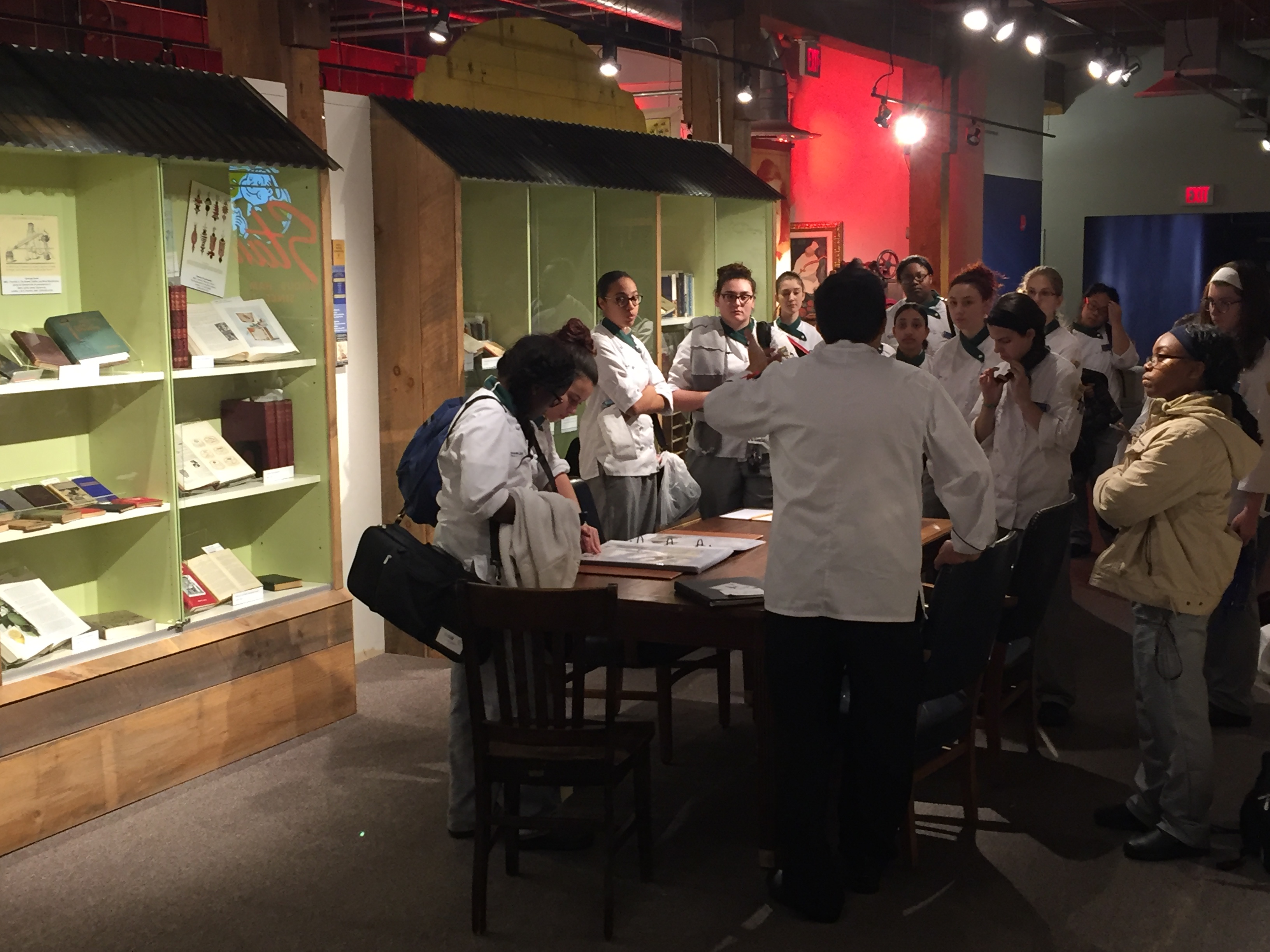 Group of culinary students at the Museum