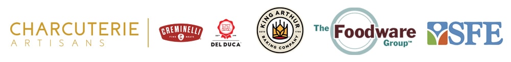 2023 FIT Symposium Sponsor logos: CHARCUTERIE ARTISANS, King Arthur Baking Company, Southwest Foodservice Excellence