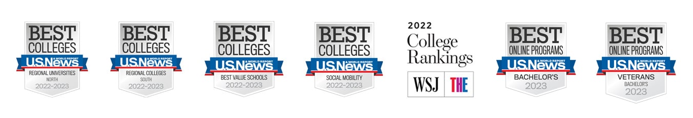 2023-23 Best Colleges Badges including Online