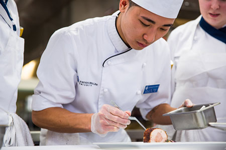 students in chef coats