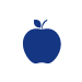 Culinary Nutrition blue icon: Apple