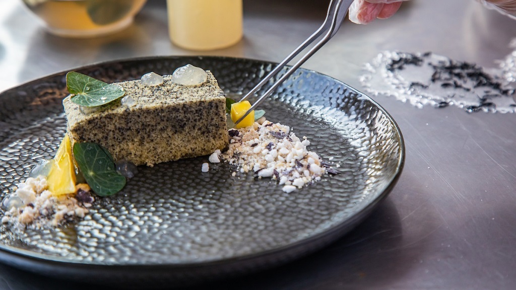 plating sustainable dish