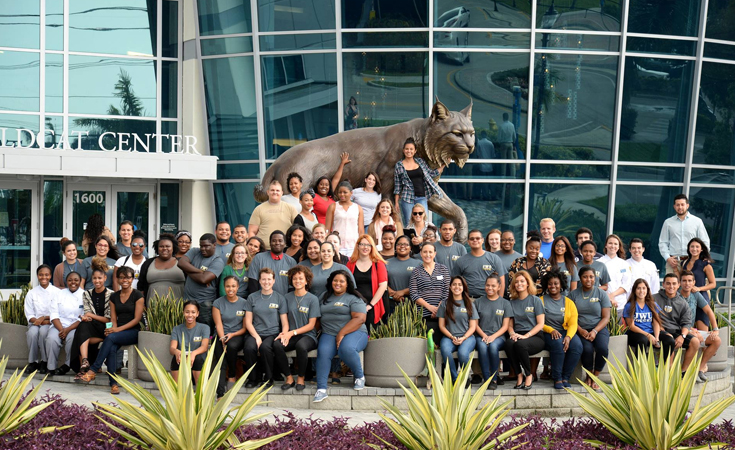 North Miami Campus Wildcat Group Portrait