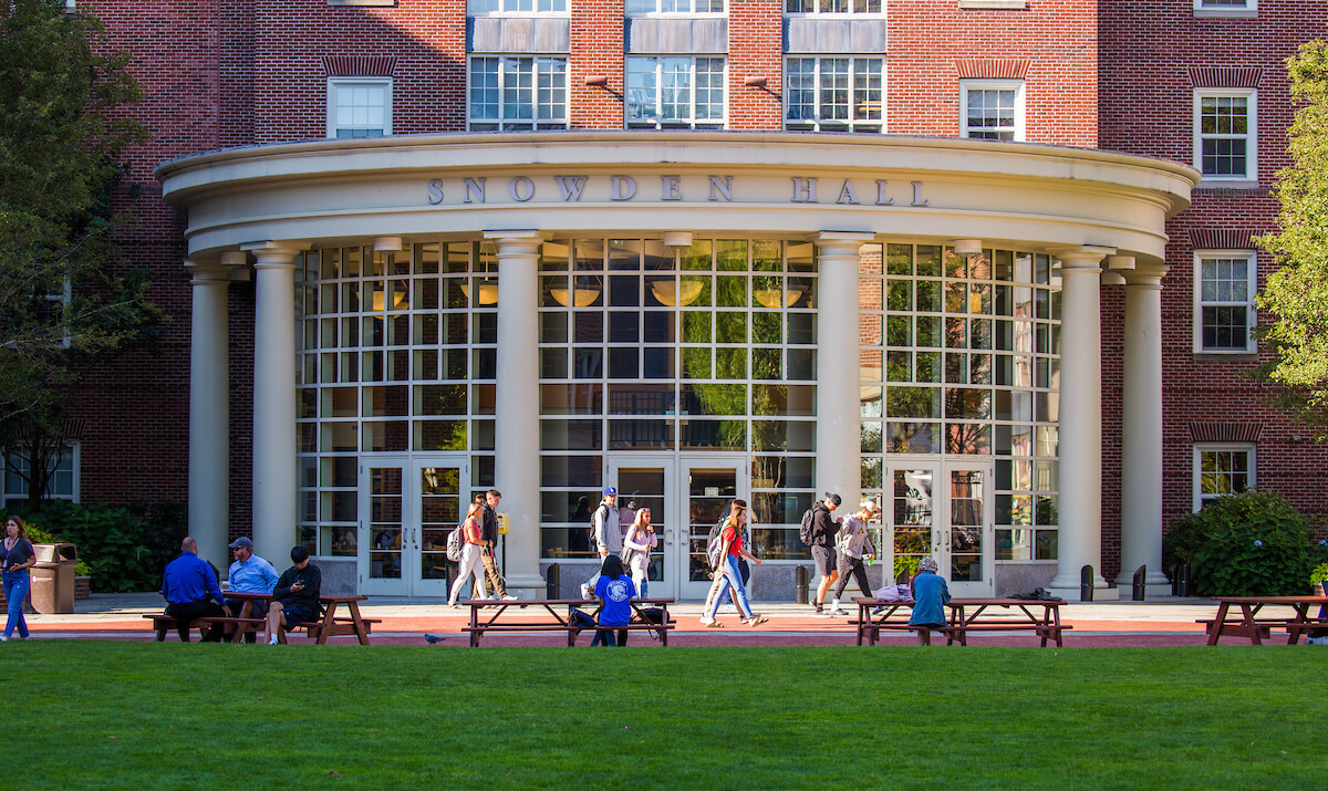 Exterior of Snowden Hall