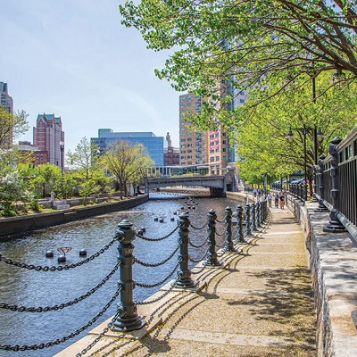 scenic view of Providence skyline