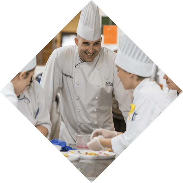 JWU Providence culinary class in action