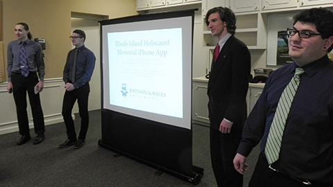 Students Will Hall, Eric Beltram, Hayward Gatch and Brandon Sciancalepore,  presented 3 possible projects, one of which was ultimately implemented.