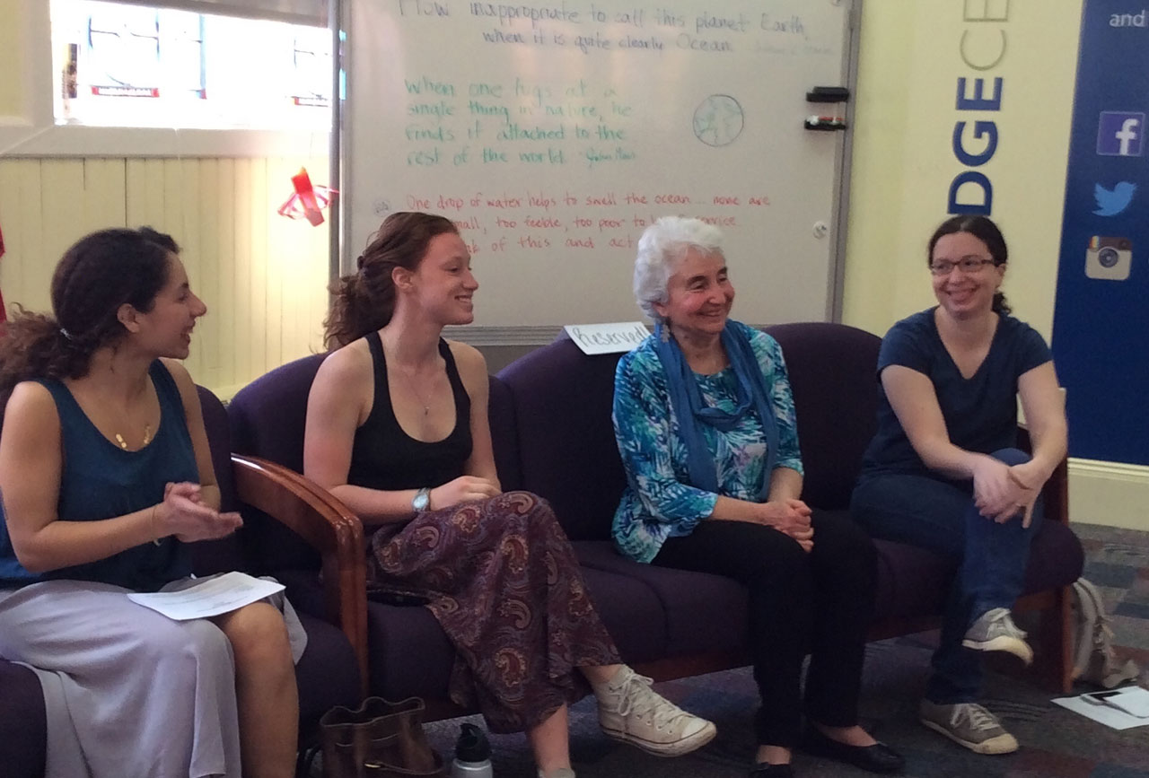 ECO PANELISTS, L-R: NATASHA MARTINEZ, RUTH SOLOMON, LINDA COTTA BRENNAN AND DIANA BRENNAN.