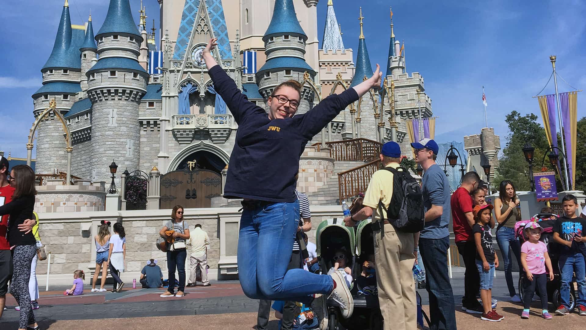 Food Service Management junior Calla Tetreault in Walt Disney World