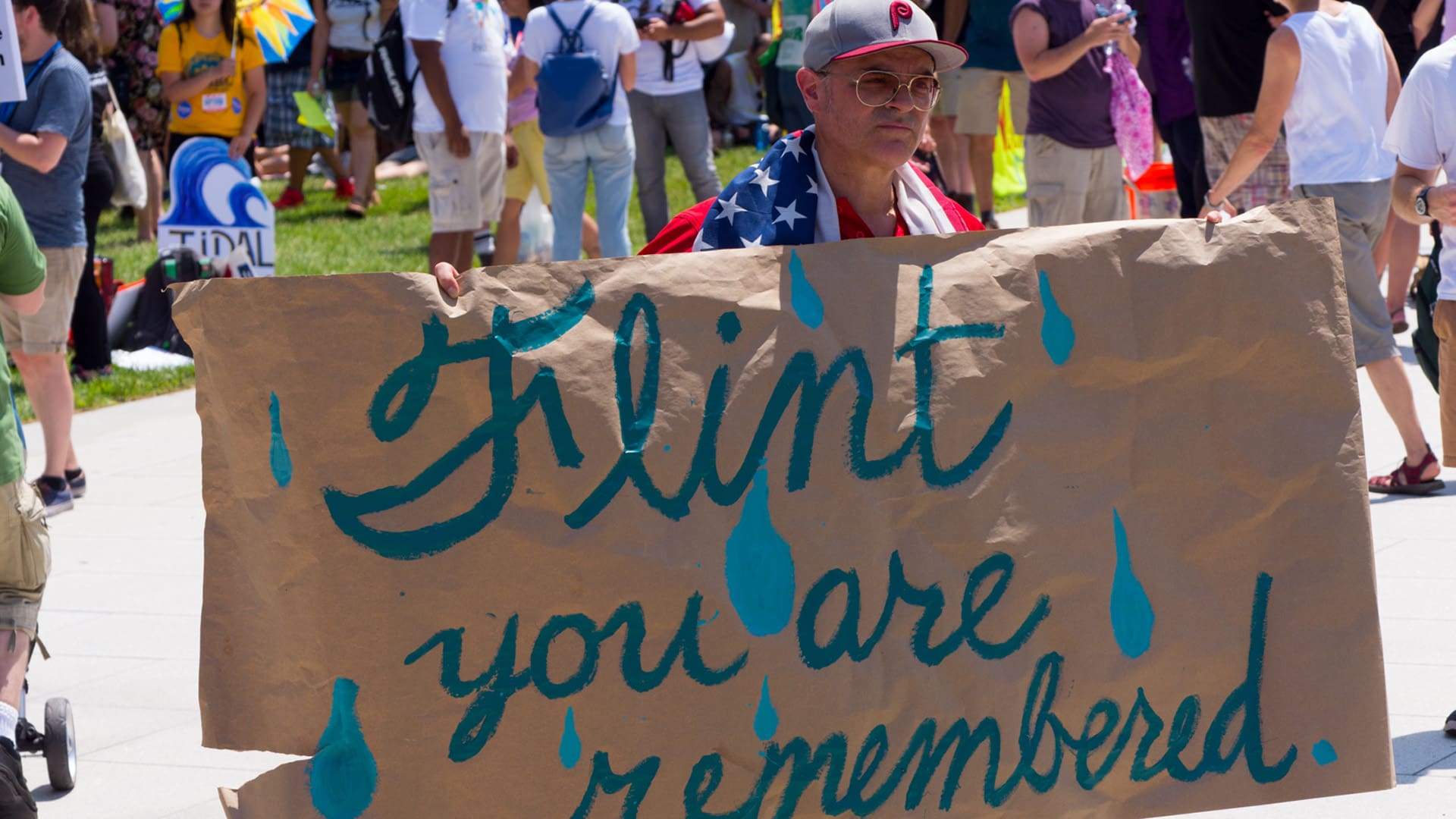 Flint water crisis poster.