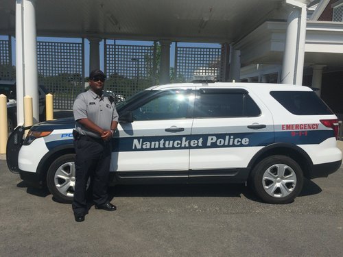 Jerhamy Pow on his internship with Nantucket Police Department