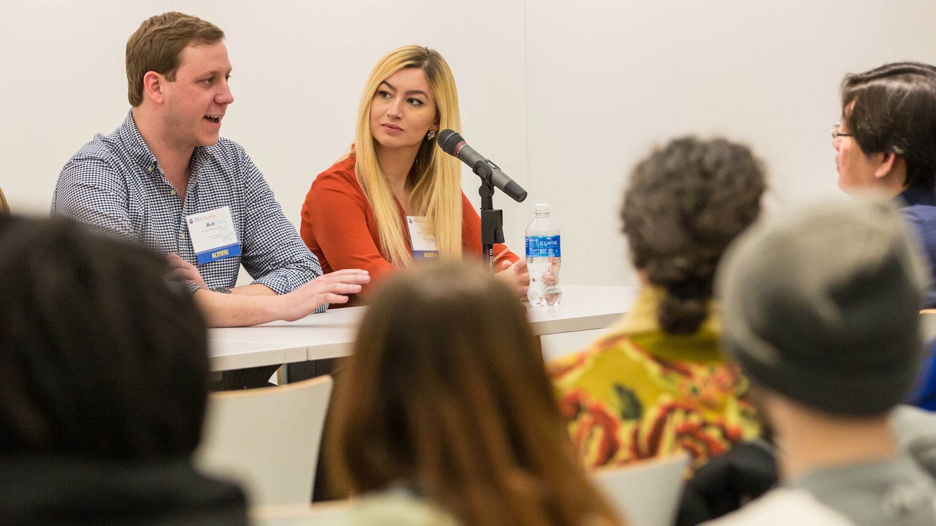 Robert Erskine ’12, Lead Creative Technologist at Hill Holliday and Jillian Menoche ’11, Digital Project Manager at Intrepid Pursuits