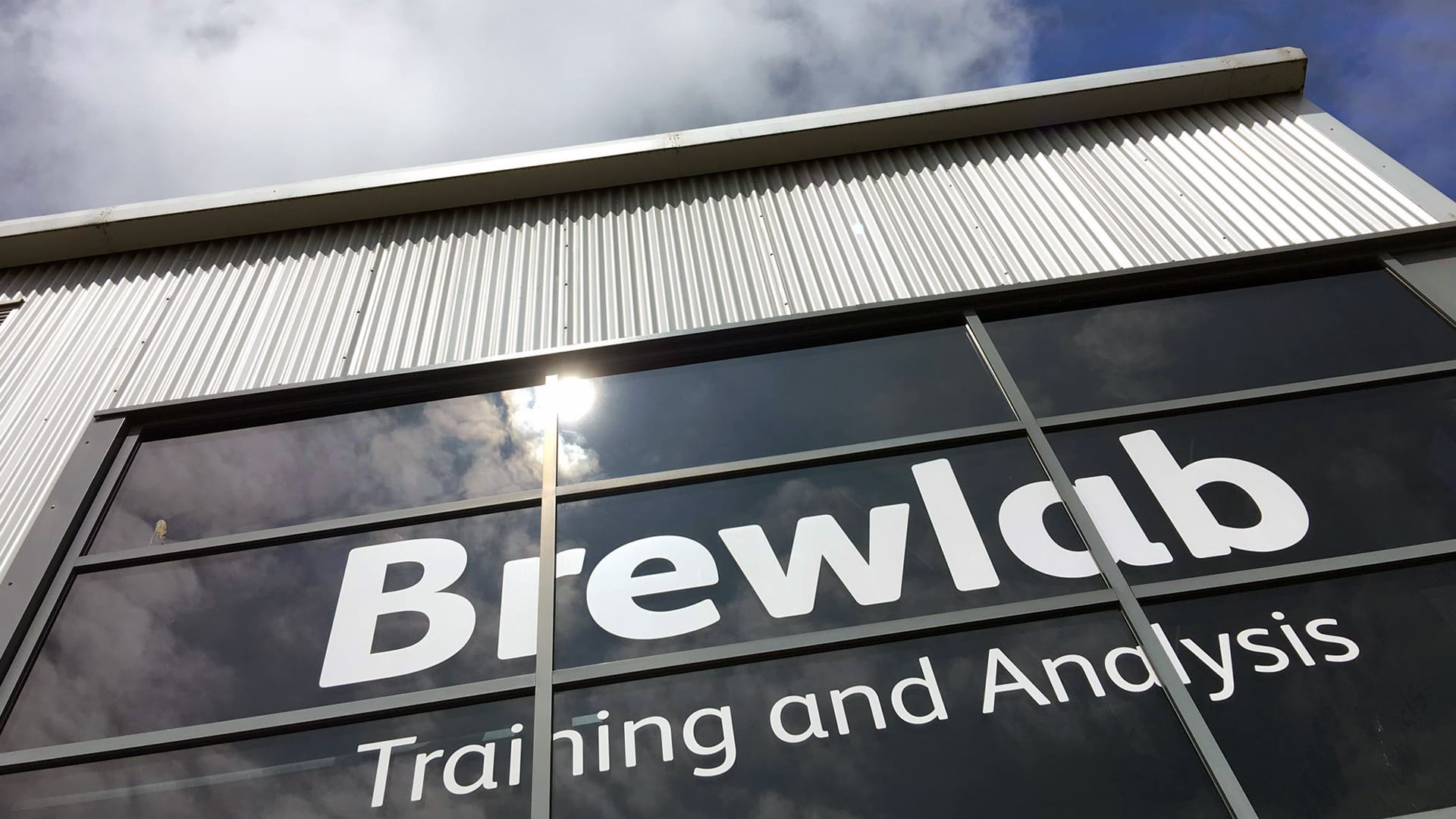 Exterior of the BrewLab headquarters.