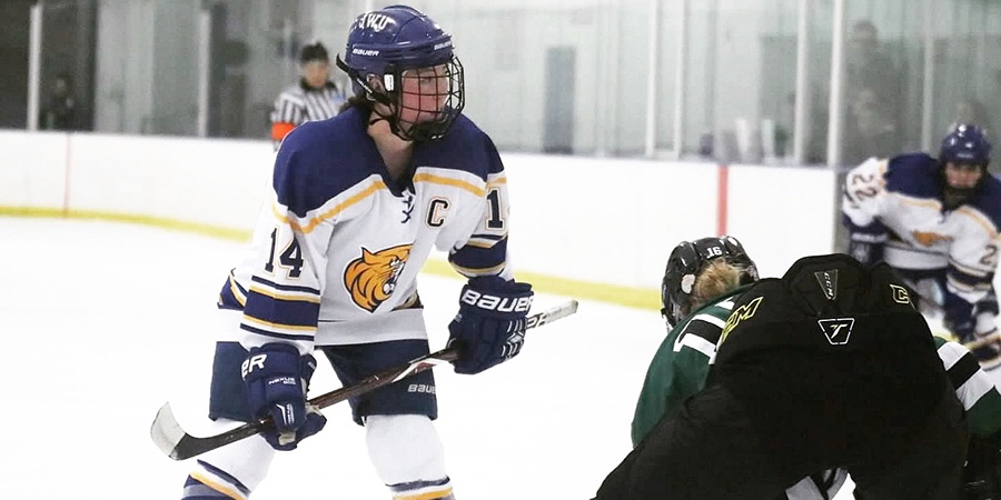 JWU student Kathy Ensor preparing for a face off