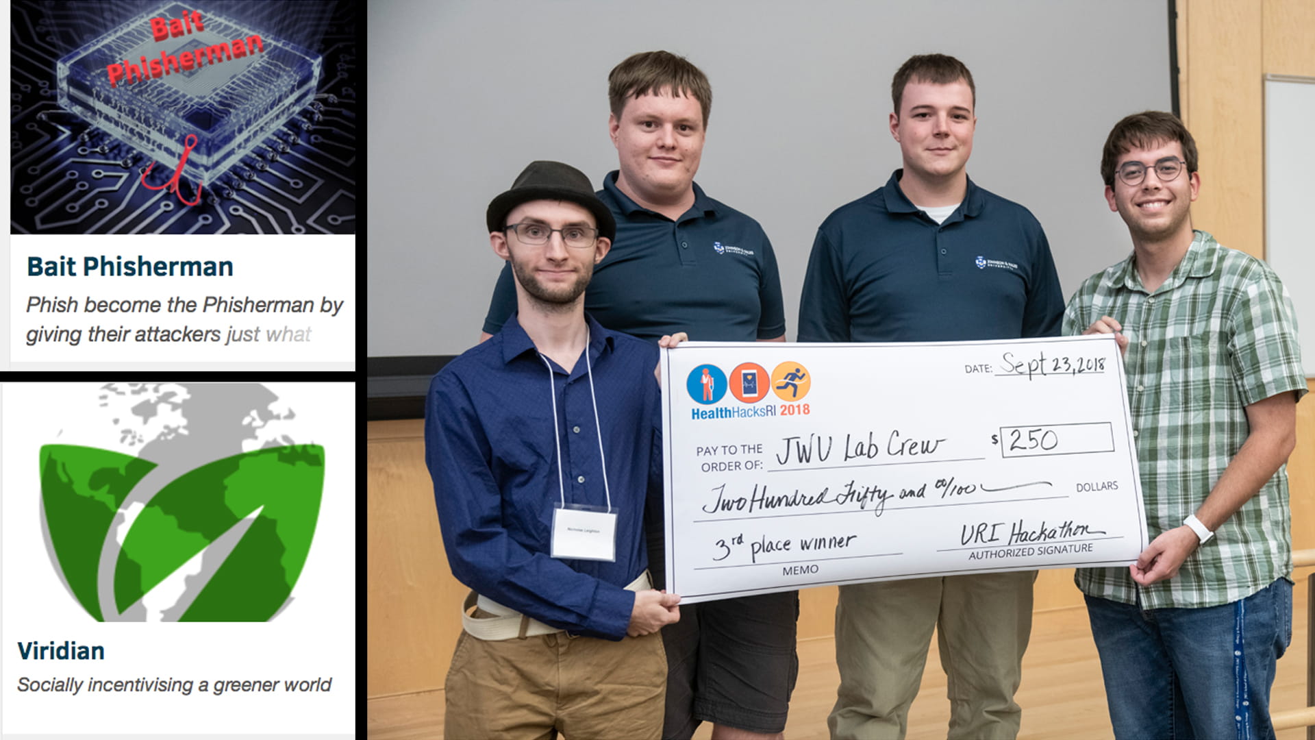 JWU students participate in many hackathons.