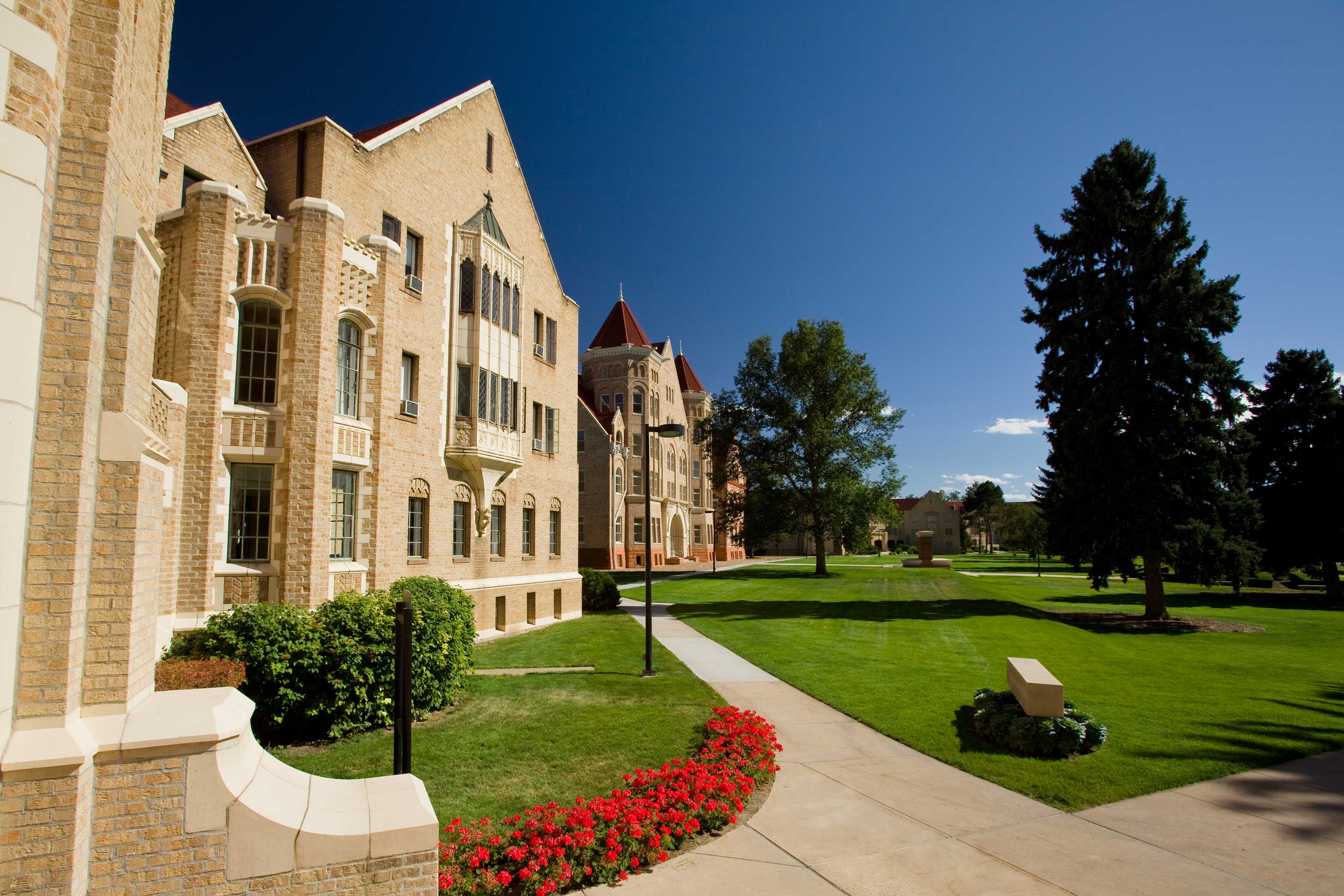 springtime image of denver Campus