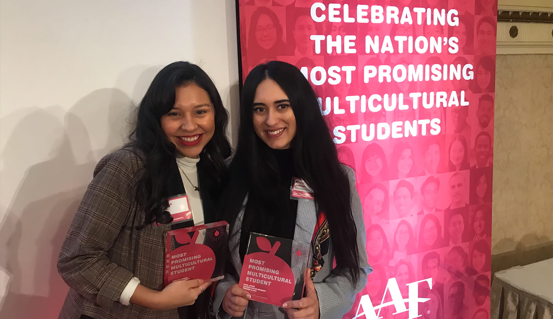Jakhar at AAF's Most Promising Multicultural student program in NYC.