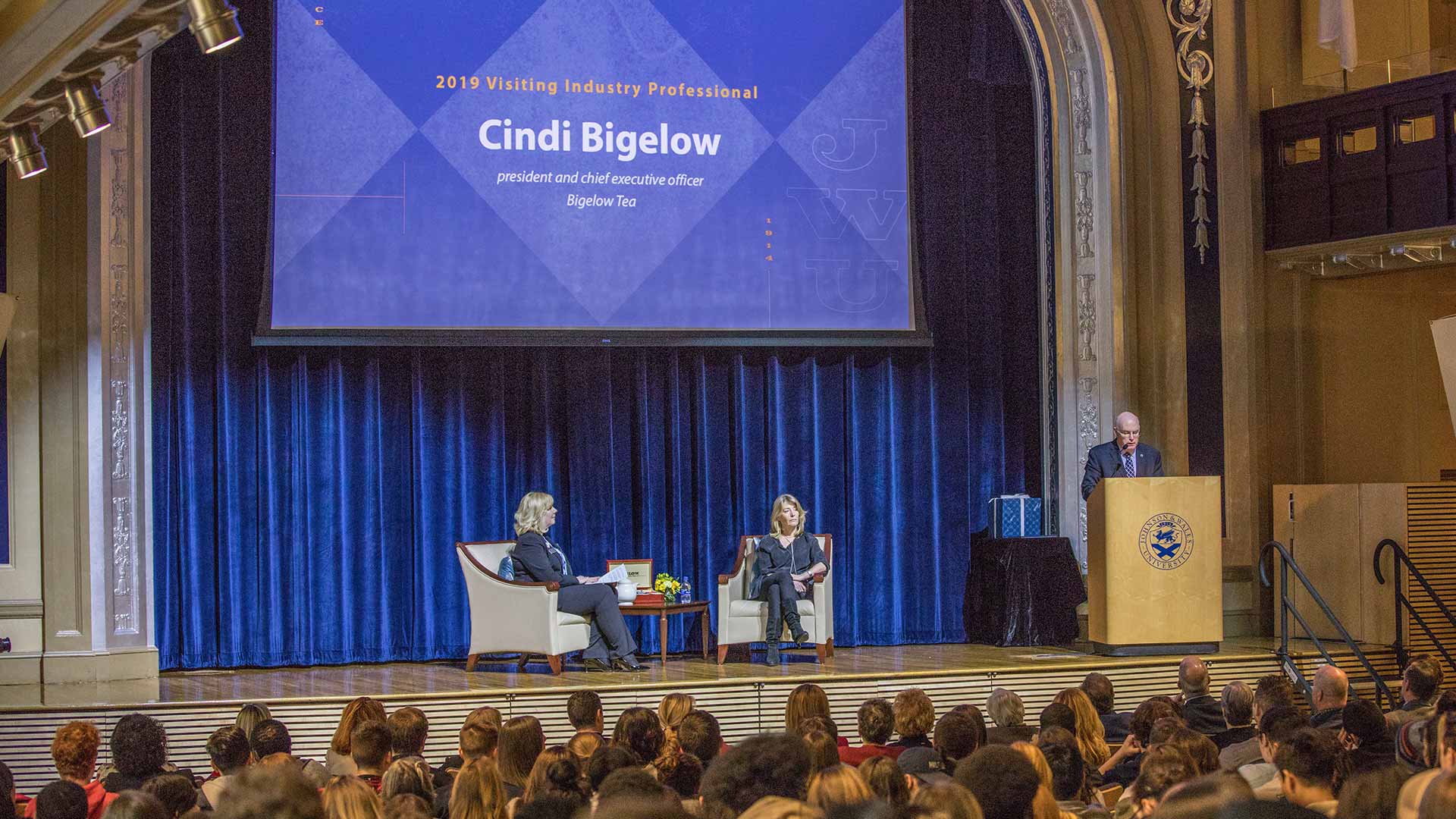 Maureen Dumas interviews Cindi Bigelow '19 Hon. of Bigelow Tea.