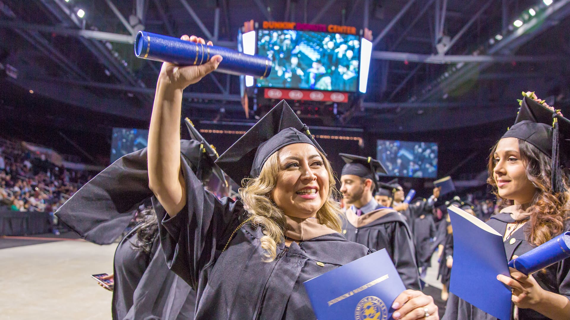 2019 Commencement happy graduates.