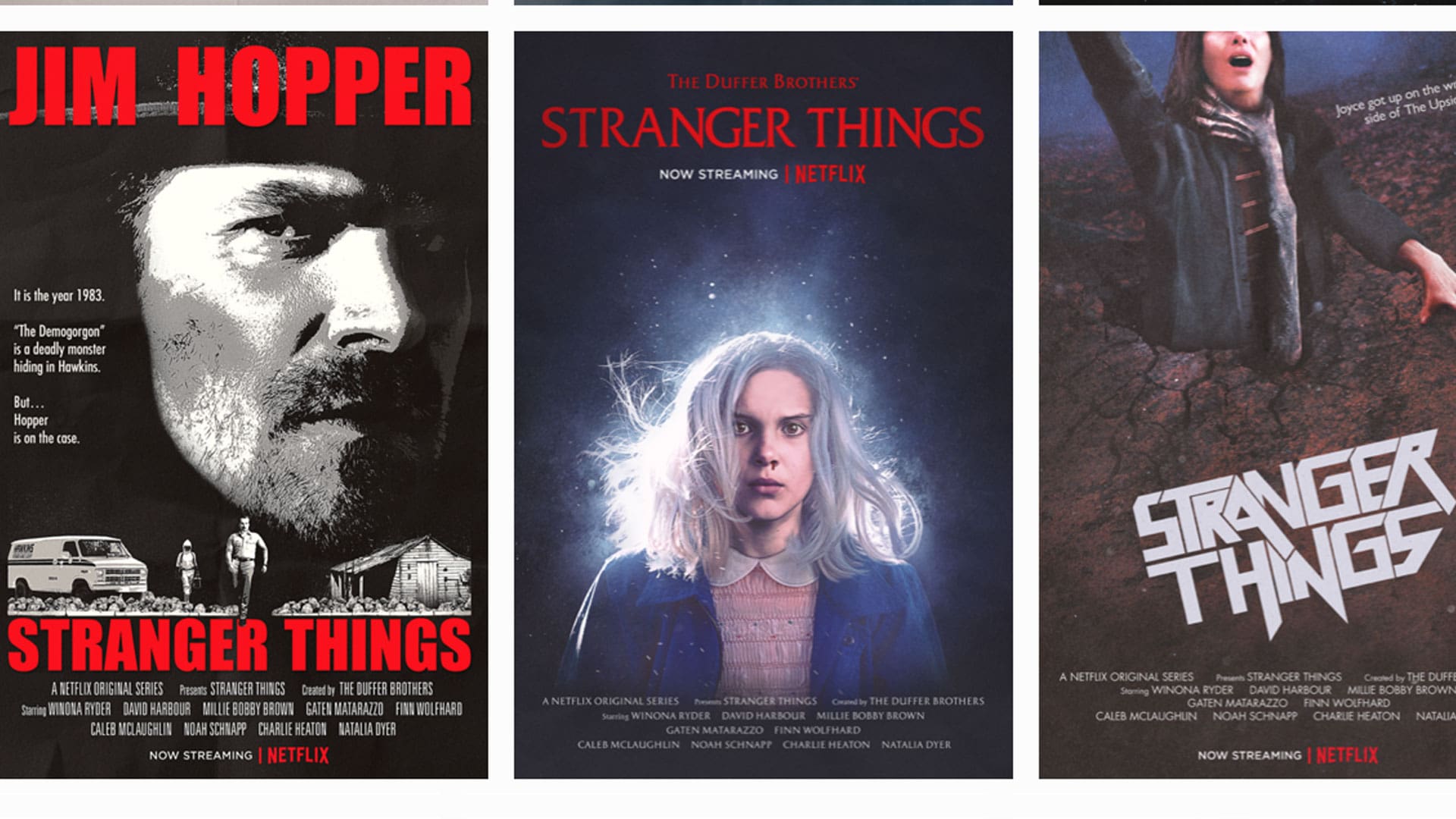 More of Edzer Roukema’s teaser posters for the Netflix series “Stranger Things”