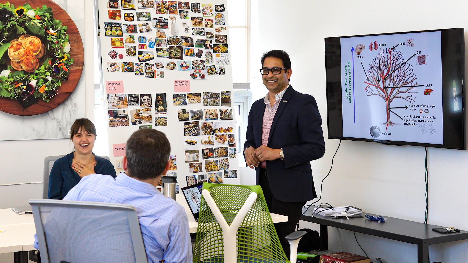 URI Professor Navindra Seeram during presentation.