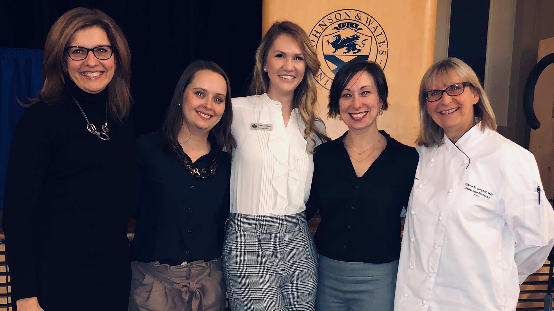 Goldberg with Bernardo-Sousa and other campus leaders