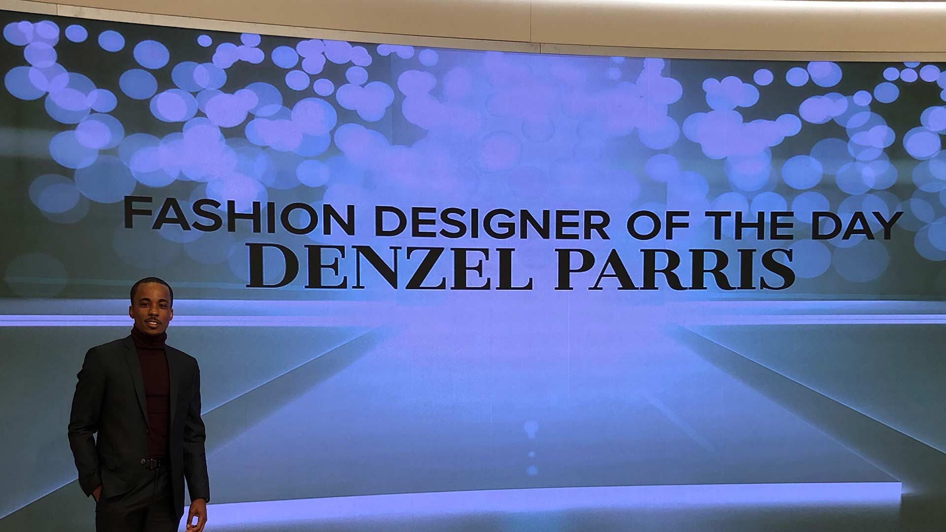 Denzel Parris appears on the Tamron Hall Show, show set solo