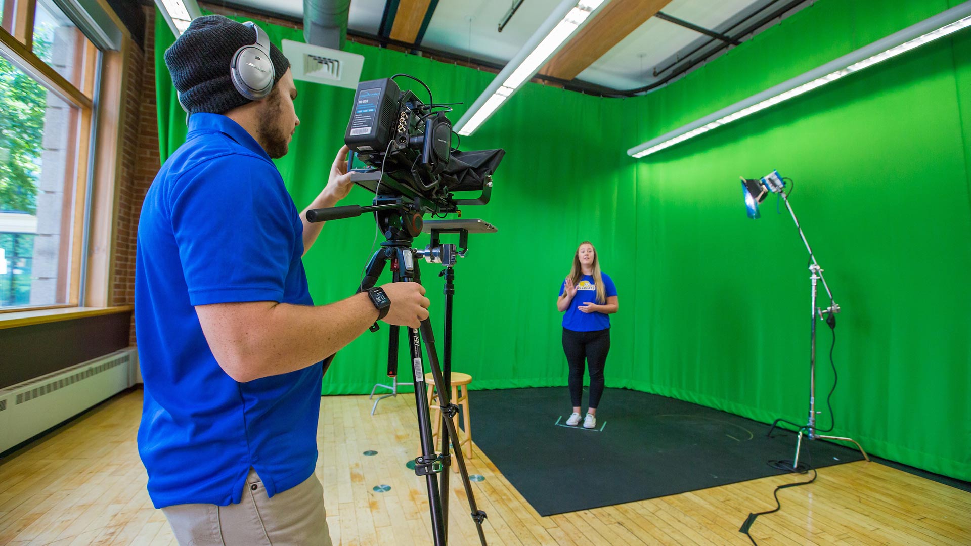 Media & Communications Studies Students in the Studio