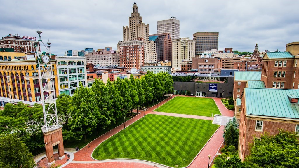 Aerial view of Providence campus