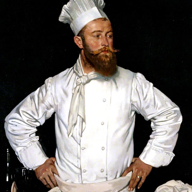 William Orpen, “Le Chef de l'Hôtel Chatham,” Paris (1921, detail)