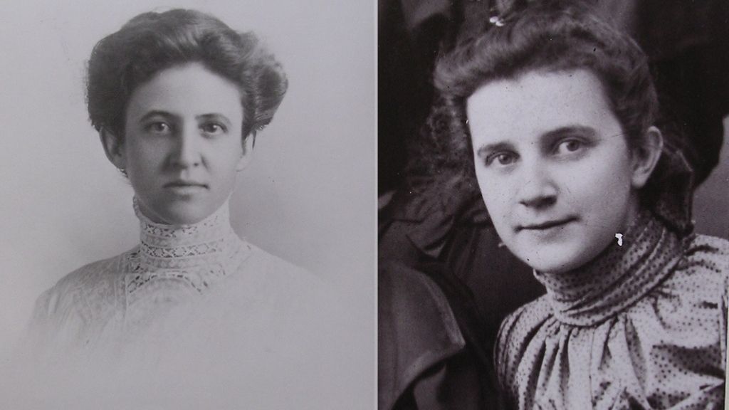 JWU founders, Gertrude Johnson & Mary Wales.