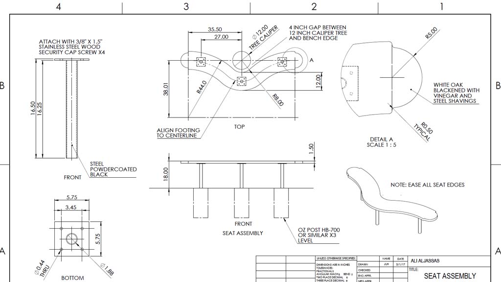 Image of an example of a plan using AutoCAD software