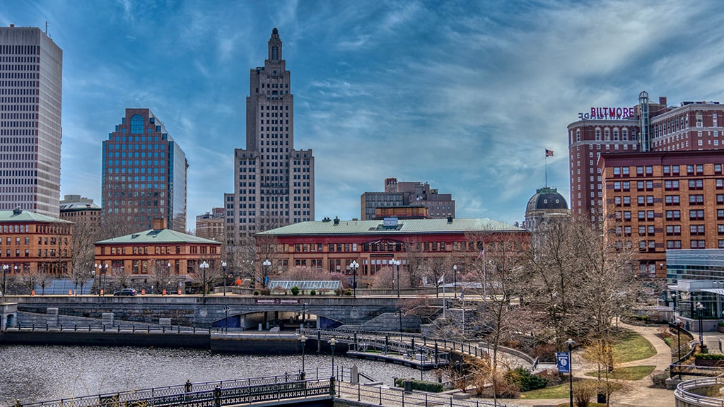 Skyline image of downtown Providence