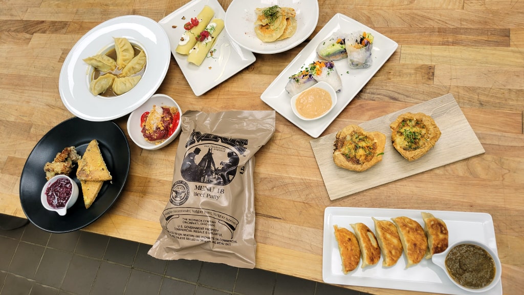 Final Therapeutic Cuisine dishes created from Meals Ready to Eat (MREs)