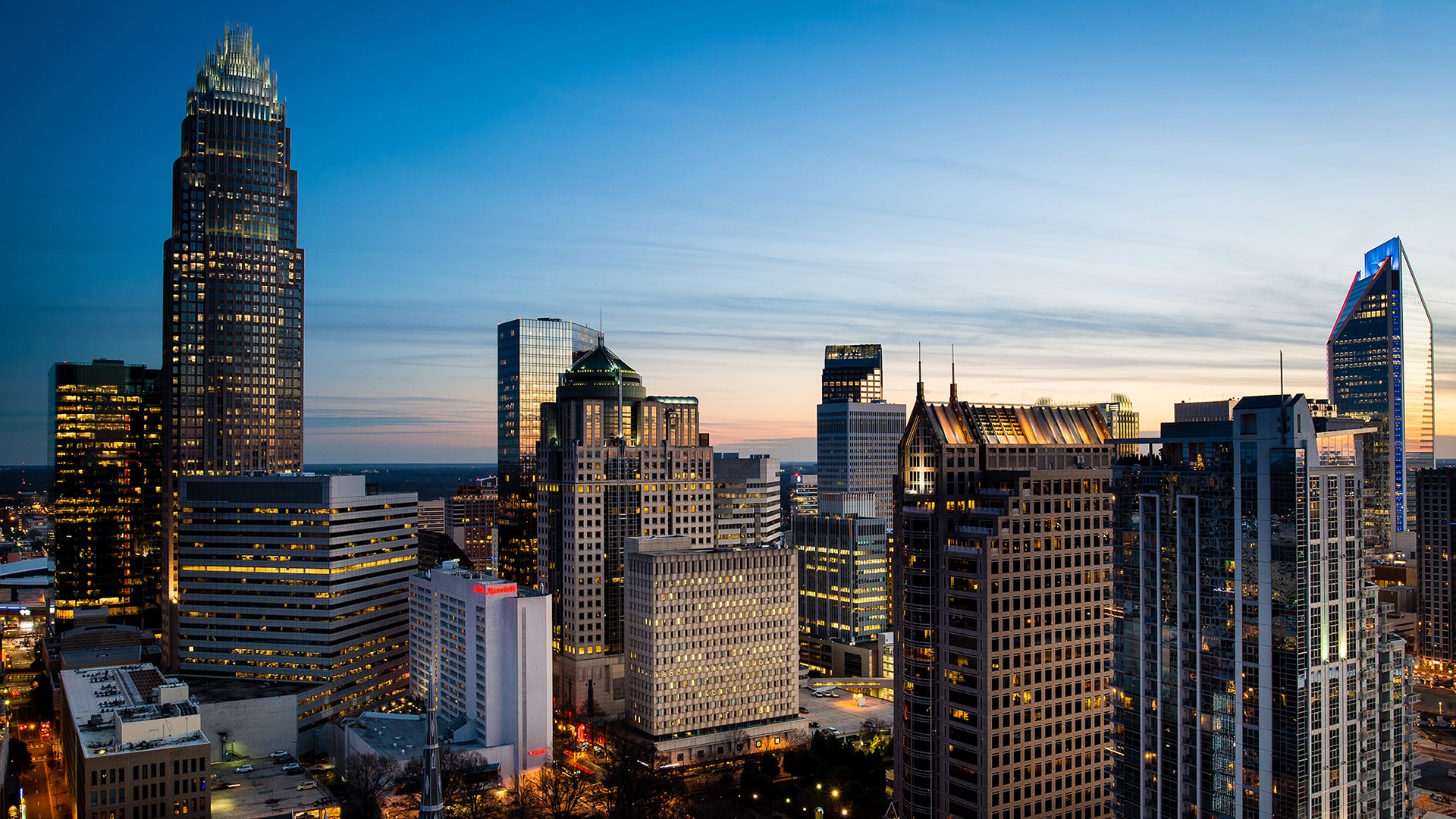 Charlotte City Skyline