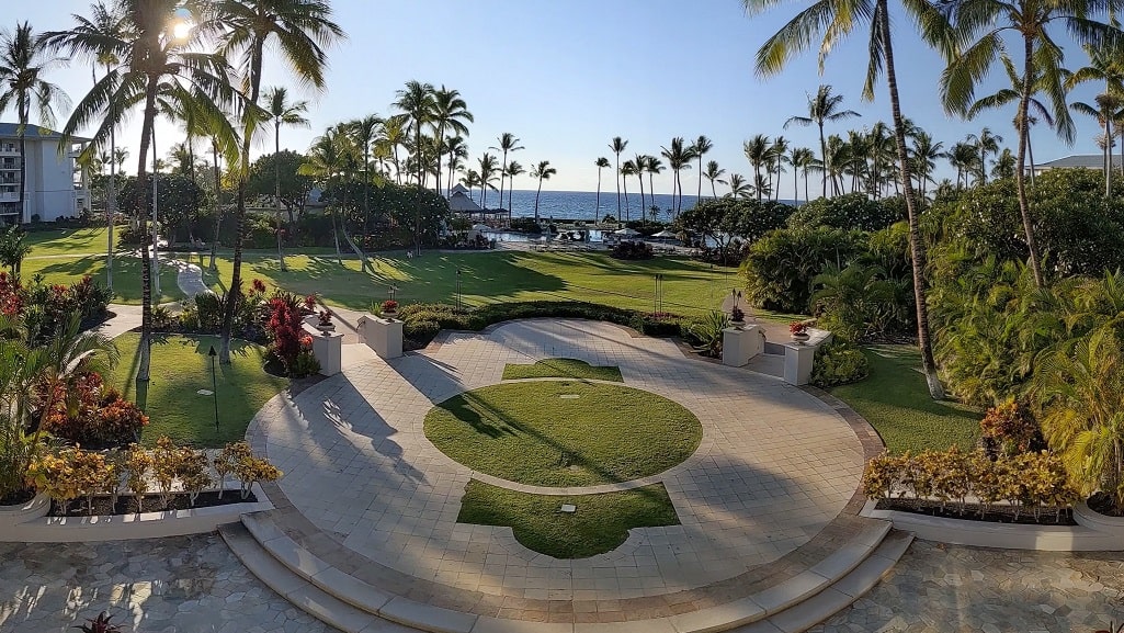 View from property of Fairmont Orchid Hawaii