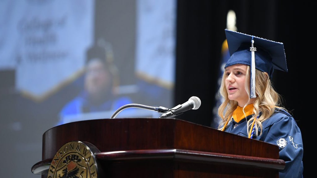 JWU Charlotte student Commencement speaker Haley Chaykowski-Jewett '22