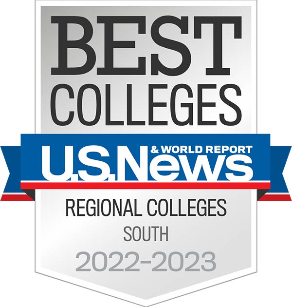 The US News Best Colleges Regional South 2022-23 badge