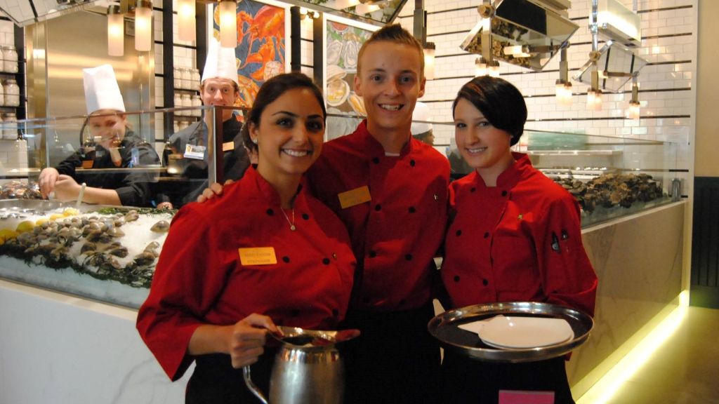 Group of front of the house student interns