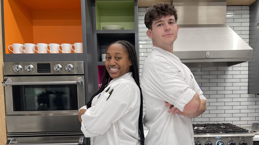 CFIT students Victoria Gayles and Jake Smith 