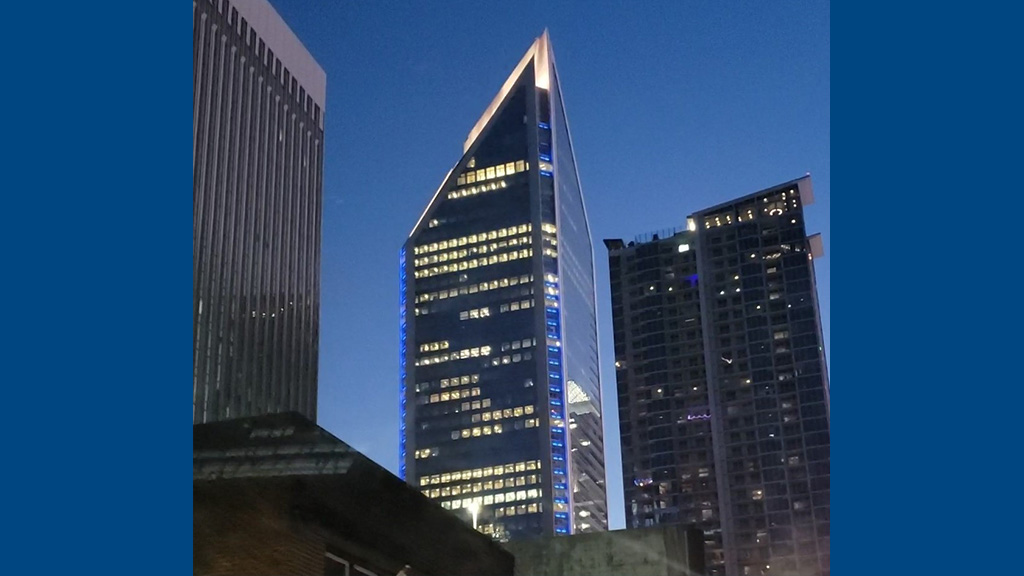 A skyscraper in Charlotte