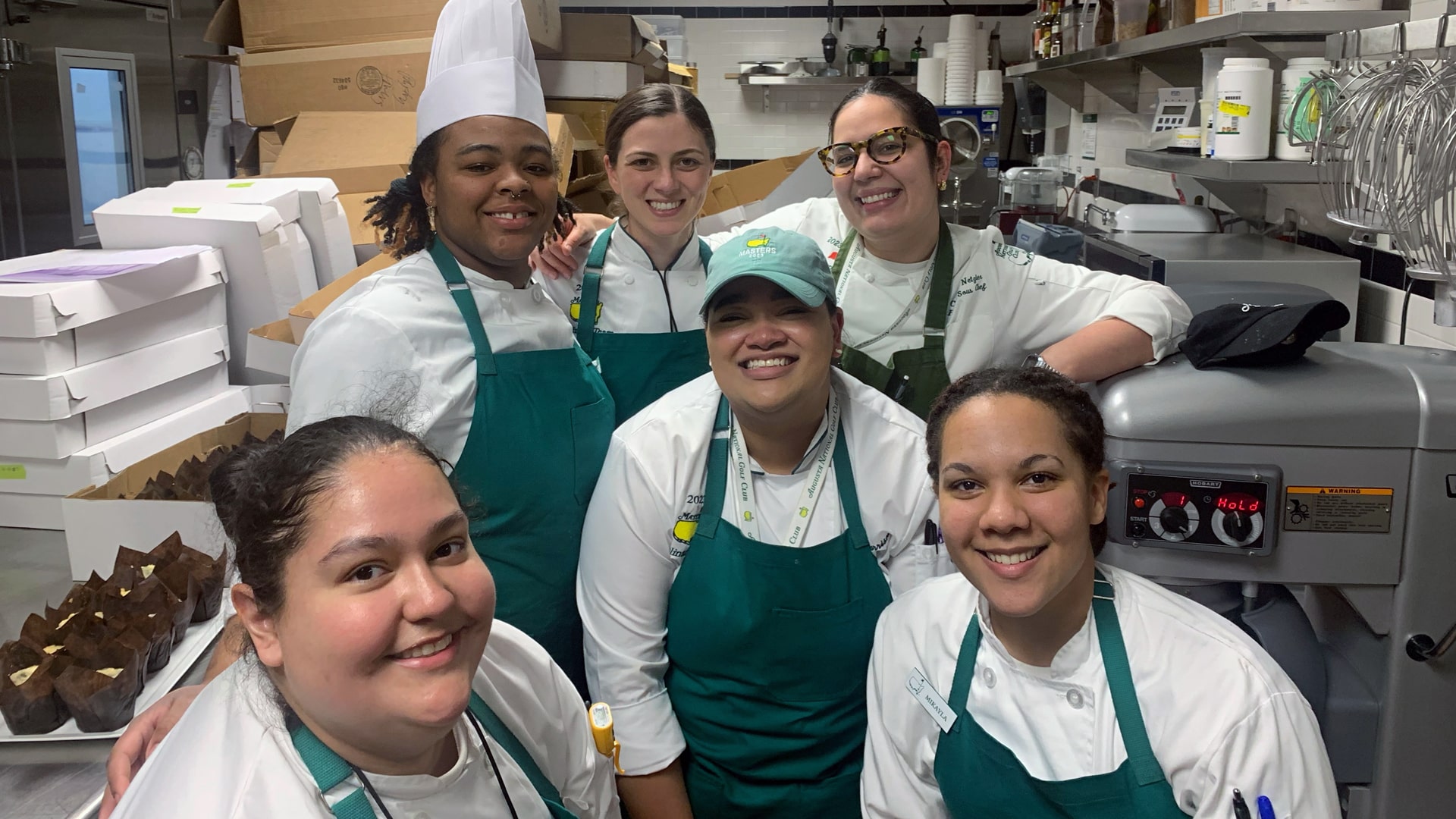 JWU baking team interns at the Augusta National Masters Tournament.