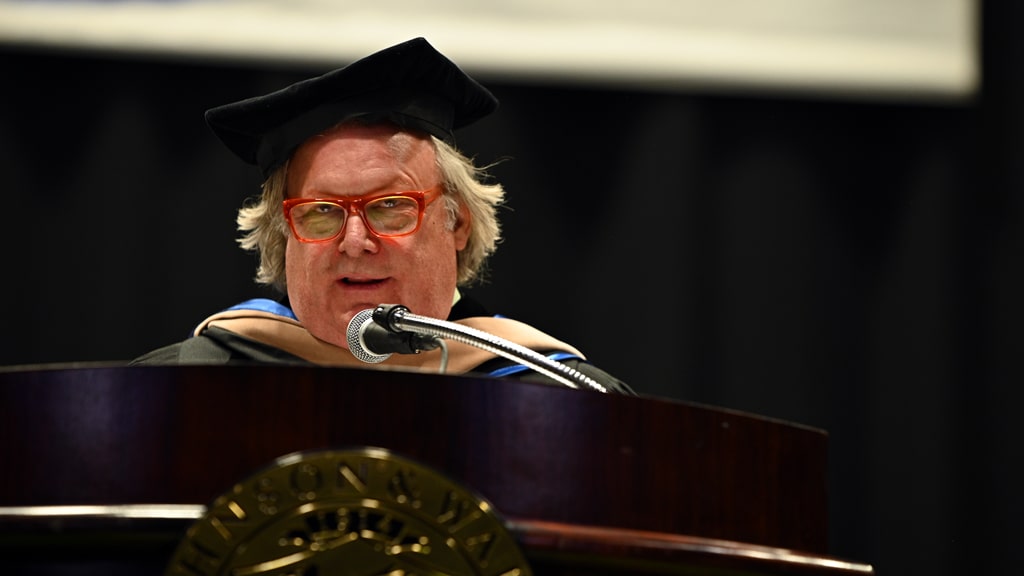 Charlotte Commencement Speaker David Burke '23 Hon.