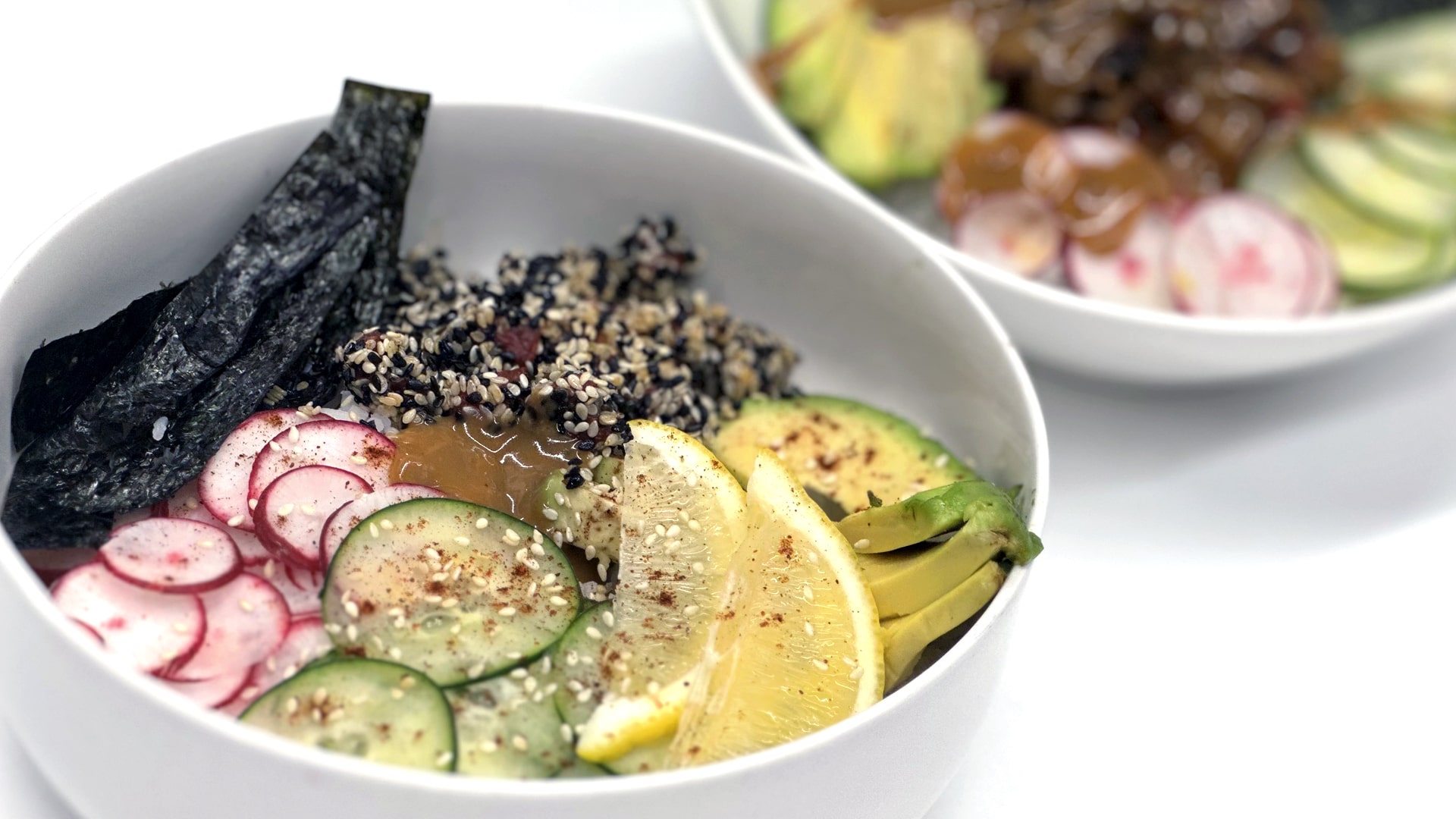 Vegan Poke Bowls With Watermelon Tuna