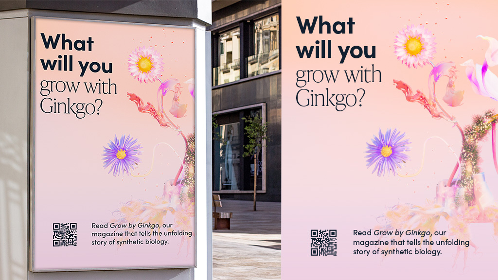 Poster and mockup of Ginkgo poster