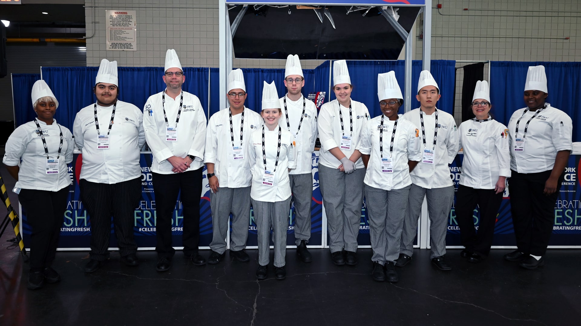 Nine JWU students competed and networked at the 2024 New York Produce Show.