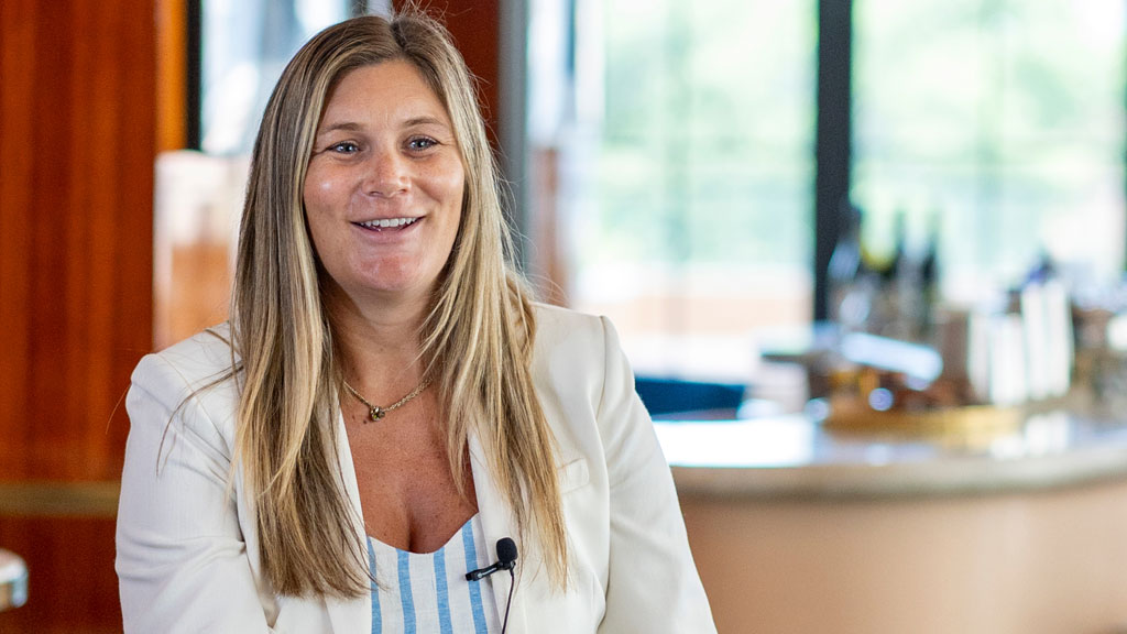 General Manager Jennifer Curtin '13 inside The Beatrice