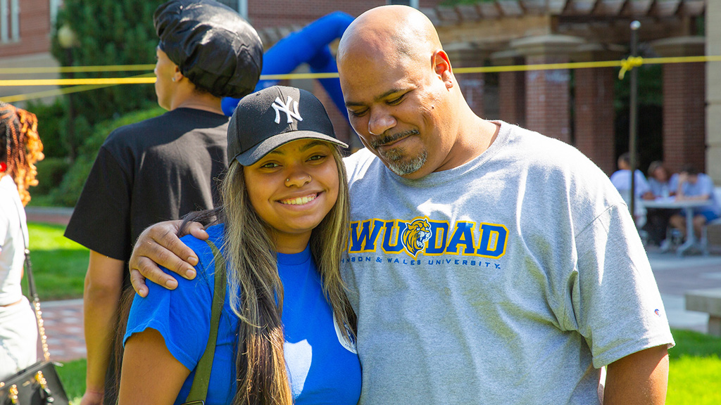 A father and daughter at JWU